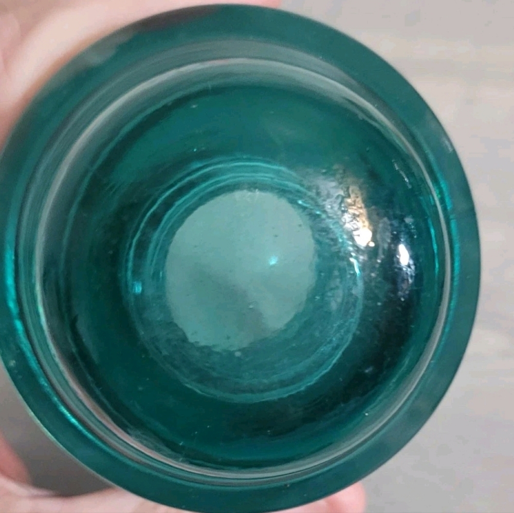 Antique Hemingway Blue/Aqua Glass Insulator Made in the USA - Picture 3 of 4